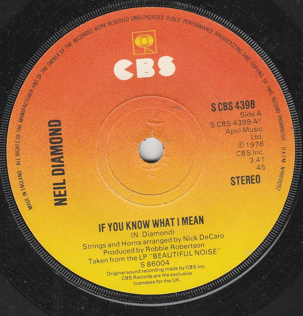 Neil Diamond - If You Know What I Mean