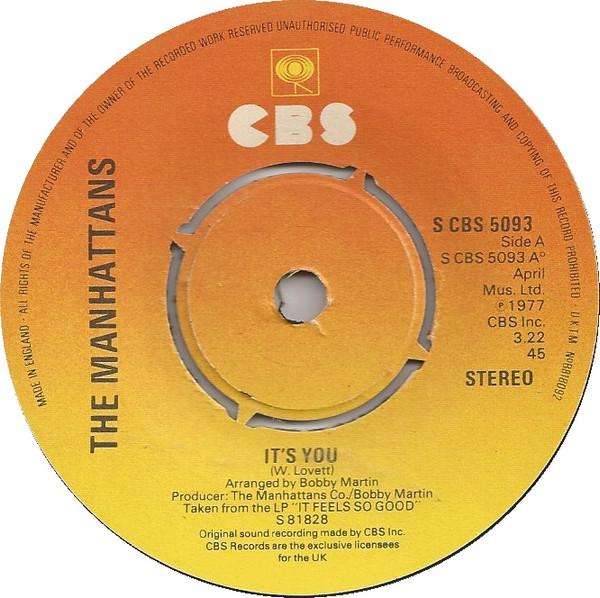 The Manhattans - Its You