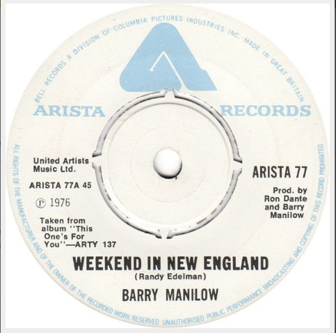 Barry Manilow - Weekend In New England