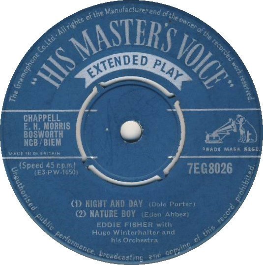 Eddie Fisher With Hugo Winterhalter - Night And Day