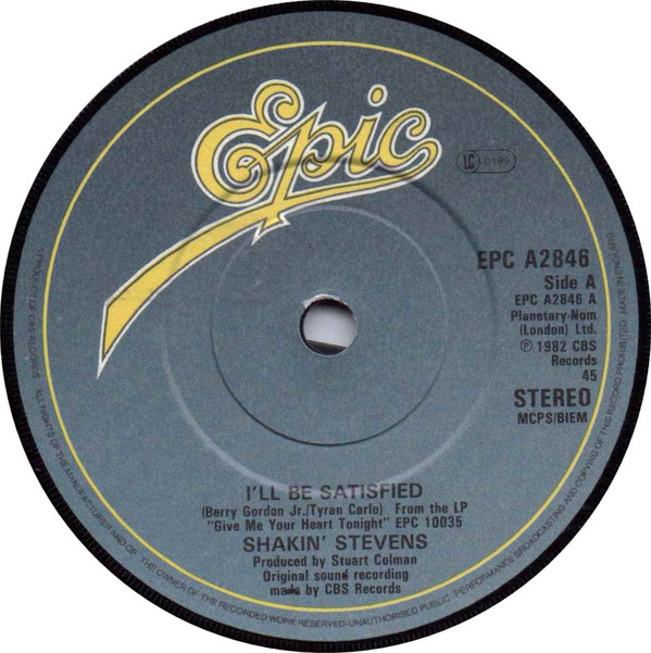 Shakin Stevens - Ill Be Satisfied