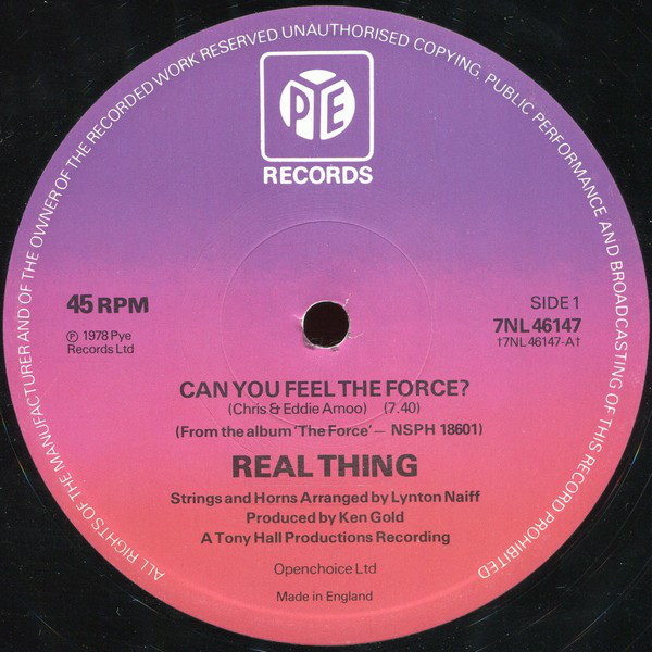 Real Thing - Can You Feel The Force